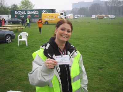 Anne var også med, og er stolt over sit kort
