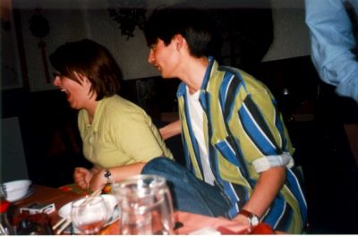 Henrik B. og især Carina L. morer sig
