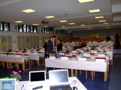 Salen er ved at være klar
