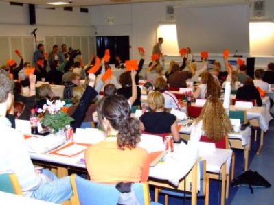 Der stemmes om beretningen
