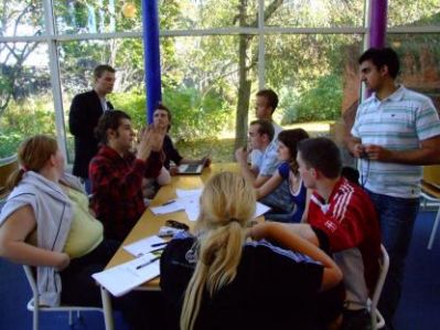 Gruppe med god udsigt
