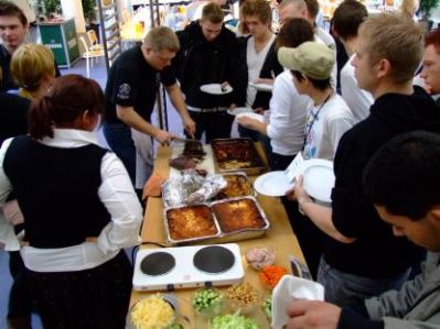 Så er Dixen klar med frokosten
