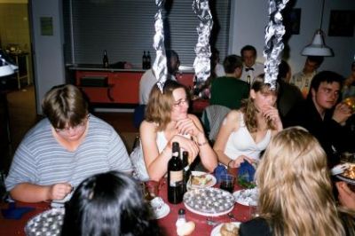 Her Lene, Cecilie, Annette og Kristian
