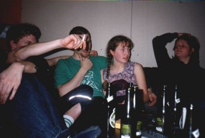 Så er vi til efterfest hos Per Loft
