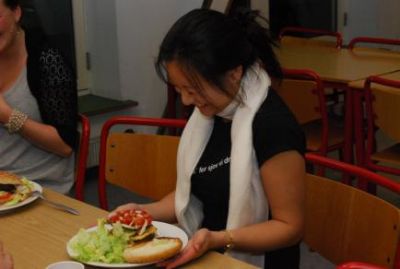 Man kan jo også have det sjovt over hvad man har puttet i sin burger....
