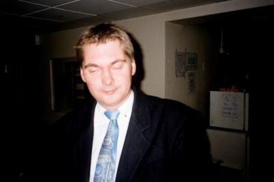 Fotograf Per Loft prøver at fokusere
