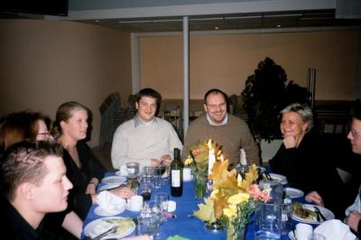 Samme bord Rene aka fætter Finn, Pandersen og Lotte
