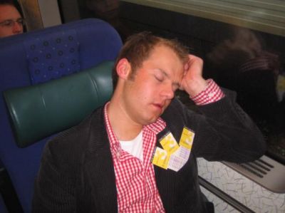 Vicepræsidenten har styr på klippekortene til togturen
