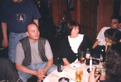 Der var også flere af de "gamle" med - her Michael Ottosen og Susanne Andreasen
