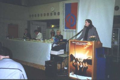 Formanden åbner Landskonferencen
