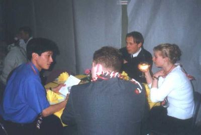 Så er vi klar til aftensmaden lørdag
