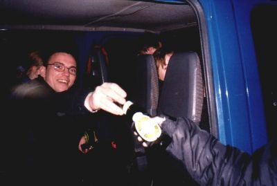 Så skal vi hjem, Hilde skal lige have forsyninger med
