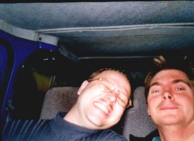 Steen og Per i bussen
