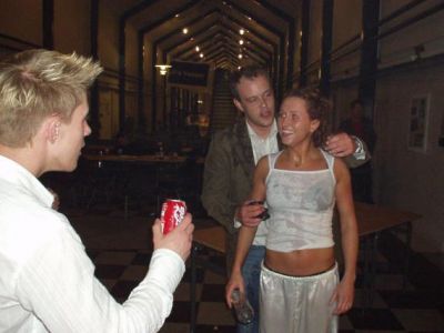 Formanden er blevet våd
