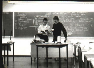 Flemming Videriksen og Carsten Bo underviser
