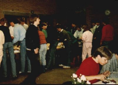 Maden er klar - og Videriksen i forgrunden
