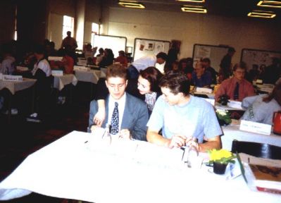 Formandskabet er klar til mødet
