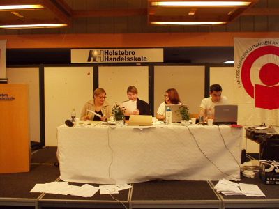 Så har vi dirigentbordet
