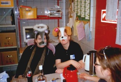 Så er vi bag køkkenet, hvor Præsidentparret holdt til
