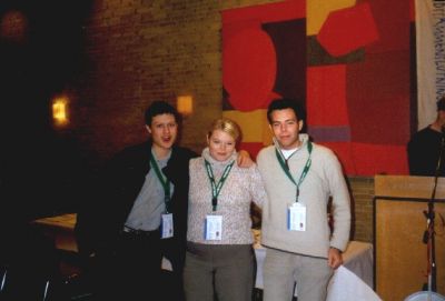 De afgående FU'ere, Rasmus, Karina og Morten
