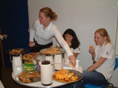 Frugt var der dog også med
