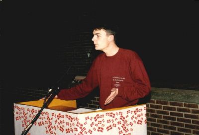 Martin Bønsdorff på talerstolen
