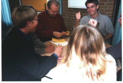 Stemmeudvalget slår om hvem, der skal være formand....

