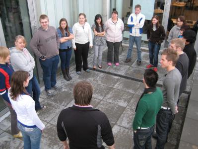 Mette har taget sit hold med udenfor
