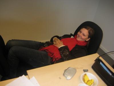 Sådan kan man jo også deltage i undervisningen
